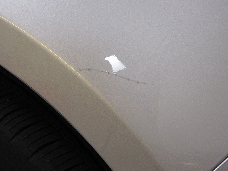 Damaged Fender