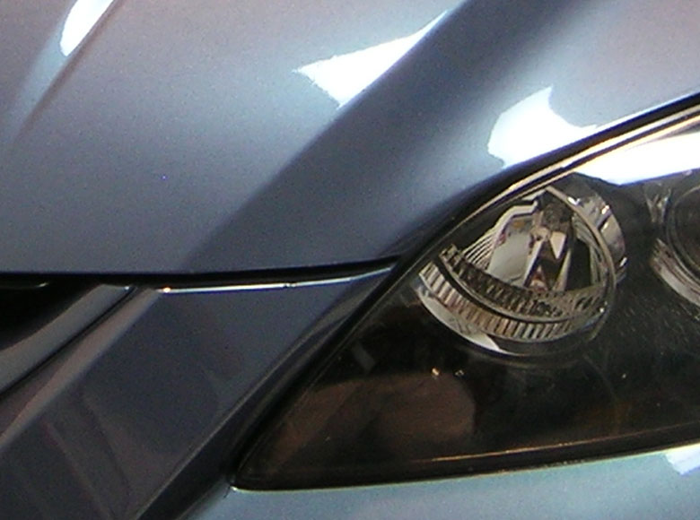 Professionally installed clear bra